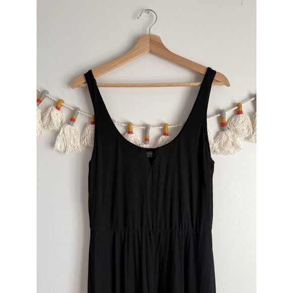 House Of Harlow x Revolve Ella Tank Jersey Black Midi Dress Whimsigoth Dainty L - Picture 5 of 10